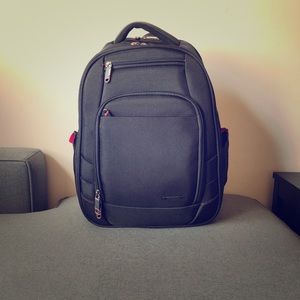 Samsonite laptop backpack with red detailing